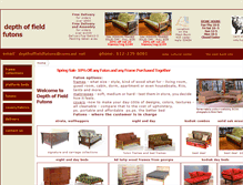 Tablet Screenshot of depthoffieldfutons.com